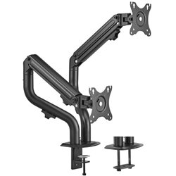 Soporte para 2 Monitores o TV Aisens DT32TSR-141/ hasta 8kg