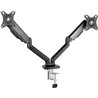 Soporte para 2 Monitores TooQ DB5132TNR-B/ hasta 9kg