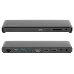 Docking USB Tipo-C 2-Power DOC0117A/ 4xUSB/ 1xUSB Tipo-C PD/ 2xHDMI/ 1xDisplayPort/ 1xJack/ 1xRJ45/ 1xLector Tarjetas SD/ Gris