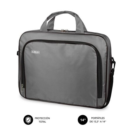 Maletín Subblim Oxford para Portátiles hasta 14'/ Gris