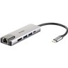 Docking USB Tipo-C D-Link DUB-M520/ 2xUSB/ 1xUSB Tipo-C/ 1xHDMI/ 1xRJ45/ 1xThunderbolt/ Gris