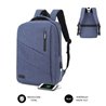 Mochila Subblim City Backpack para Portátiles hasta 15.6'/ Puerto USB/ Azul