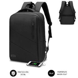 Mochila Subblim City Backpack para Portátiles hasta 15.6'/ Puerto USB