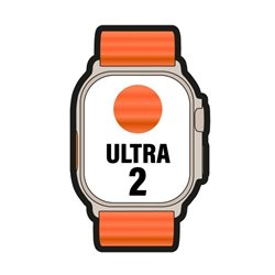 Apple Watch Ultra 2/ GPS/ Cellular/ 49mm/ Caja de Titanio/ Correa Ocean Naranja