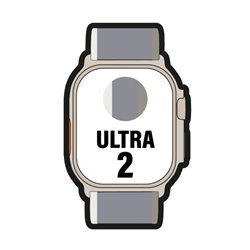 Apple Watch Ultra 2/ GPS/ Cellular/ 49mm/ Caja de Titanio/ Correa Loop Trail Verde/Gris M/L