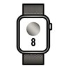 Apple Watch Series 8/ GPS/ Cellular/ 41mm/ Caja de Acero Inoxidable Grafito/ Correa Milanese Loop Grafito