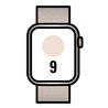 Apple Watch Series 9/ GPS/ 41mm/ Caja de Aluminio Blanco Estrella/ Correa Deportiva Loop Blanco Estrella