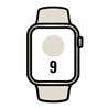 Apple Watch Series 9/ GPS/ Cellular/ 41mm/ Caja de Aluminio Blanco Estrella/ Correa Deportiva Blanco Estrella S/M