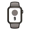 Apple Watch Series 9/ Gps/ Cellular/ 41mm/ Caja de Acero Oro/ Correa deportiva Arcilla S/M