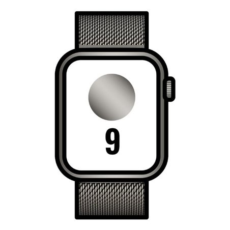 Apple Watch Series 9/ Gps/ Cellular/ 41mm/ Caja de Acero Grafito/ Correa Milanese Loop Grafito