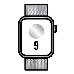 Apple Watch Series 9/ GPS/ Cellular/ 45mm/ Caja de Acero Plata/ Correa Milanese Loop Plata