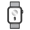 Apple Watch Series 9/ GPS/ Cellular/ 45mm/ Caja de Acero Plata/ Correa Milanese Loop Plata