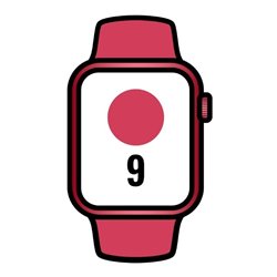 Apple Watch Series 9/ GPS/ 45mm/ Cellular/ Caja de Aluminio Rojo/ Correa Deportiva Rojo M/L