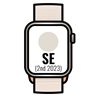 Apple Watch SE 2 Gen 2023/ GPS/ 40mm/ Caja de Aluminio Blanco Estrella/ Correa Deportiva Loop Blanco Estrella