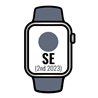 Apple Watch SE 2 Gen 2023/ GPS/ 40mm/ Caja de Aluminio Plata/ Correa Deportiva Azul Tempestad M/L