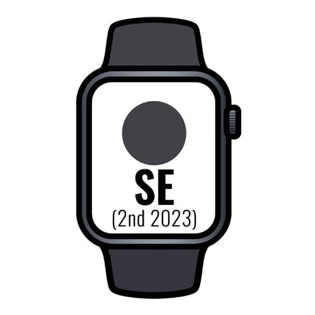 Apple Watch SE 2 Gen 2023/ GPS/ Cellular/ 40mm/ Caja de Aluminio Medianoche/ Correa Deportiva Medianoche M/L