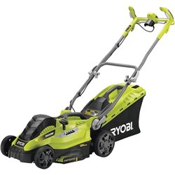 Cortacésped Ryobi RLM15E36H/ 1500W/ Corte Ø36cm/ Incluye Recolector de Hierba 45L y Adaptador Mulching