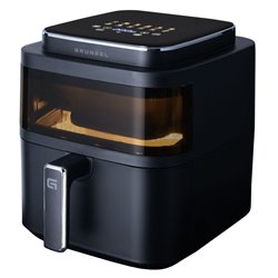 Freidora por Aire / Sin Aceite Grunkel Black Light Fryer/ 1400W/ Capacidad 6L