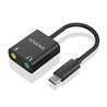 Tarjeta de Sonido Aisens A109-0767/ USB-C Macho - 2xJack 3.5 Hembra