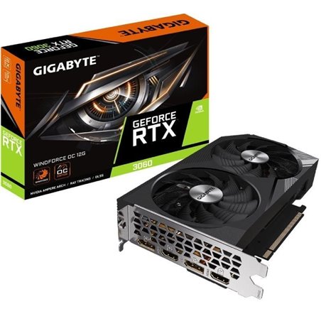 Tarjeta Gráfica Gigabyte GeForce RTX 3060 WindForce OC 12G/ 12GB GDDR6/ LHR