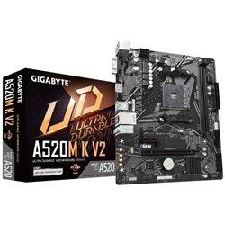 Placa Base Gigabyte A520M K V2 Socket AM4/ Micro ATX