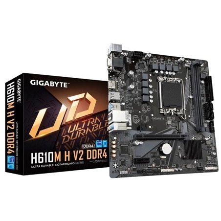 Placa Base Gigabyte H610M H V2 DDR4 Socket 1700/ Micro ATX