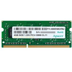 Memoria RAM Apacer 4GB/ DDR3/ 1600MHz/ 1.35V/ SODIMM