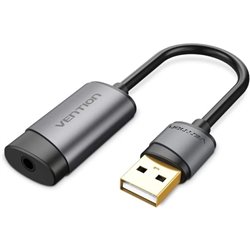 Tarjeta de Sonido Vention CDJHB/ USB Macho - Jack 3.5 Hembra