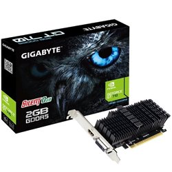 Tarjeta Gráfica Gigabyte GeForce GT 710 Silent/ 2GB DDR5/ Compatible con Perfil Bajo