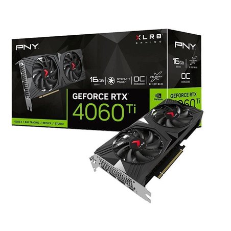 Tarjeta Gráfica PNY GeForce RTX 4060 Ti OC XLR8 Gaming VERTO Overclocked Dual Fan/ 16GB GDDR6
