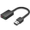 Tarjeta de Sonido Vention CDYB0/ 2.1/ Negro