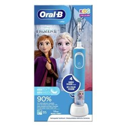 Cepillo Dental Braun Oral-B Vitality 100 Frozen/ Incluye 2 Cabezales de Repuesto y 4 Pegatinas