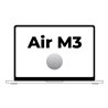 Apple Macbook Air 13,6'/ M3 8-Core CPU/ 8Gb/ 256Gb SSD/ 8-Core GPU/ Plata