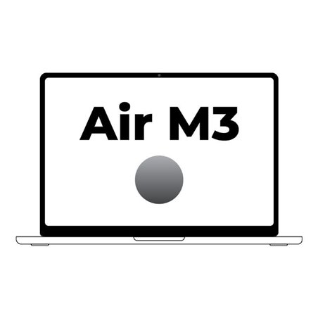 Apple Macbook Air 15' / M3 8-Core CPU/ 8Gb/ 256Gb SSD/ 10-Core GPU/ Gris Espacial