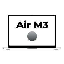 Apple Macbook Air 15' / M3 8-Core CPU/ 8Gb/ 512Gb SSD/ 10-Core GPU/ Gris Espacial