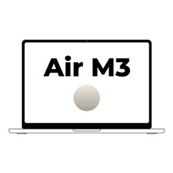 Apple Macbook Air 15' / M3 8-Core CPU/ 8Gb/ 256Gb SSD/ 10-Core GPU/ Blanco Estrella