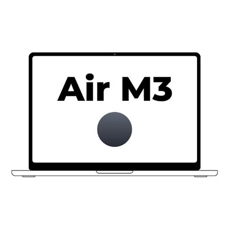 Apple Macbook Air 15' / M3 8-Core CPU/ 8Gb/ 256Gb SSD/ 10-Core GPU/ Medianoche