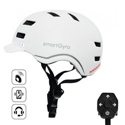 Casco para Adulto SmartGyro Helmet Pro/ Tamaño L/ Blanco