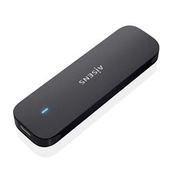 Caja Externa para Disco SSD M.2 NVMe Aisens ASM2-024B/ USB 3.2/ Sin tornillos
