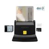 Lector de DNI y Tarjetas Aisens ASCR-SN04CSD-BK/ USB Tipo-C/ Negro