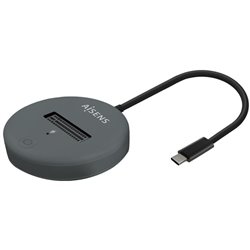 Dock USB Tipo-C para SSD M2 SATA/NVMe NGFF Aisens ASUC-M2D014-GR/ Gris