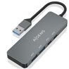 Hub USB 3.2 Aisens A106-0696/ 2xUSB/ 2xUSB Tipo-C/ Gris