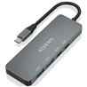 Hub USB Tipo-C Aisens A109-0694/ 2xUSB/ 2xUSB Tipo-C/ Gris