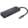Hub USB Tipo-C Aisens A109-0744/ 2xUSB/ 2xUSB Tipo-C/ Gris