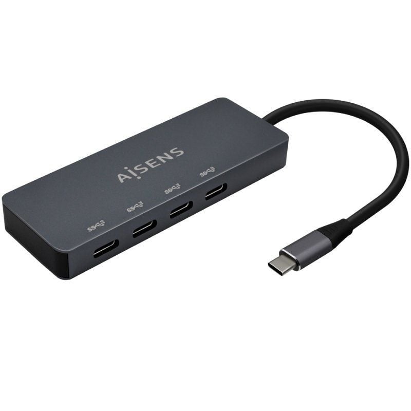 Hub USB Tipo-C Aisens A109-0745/ 4xUSB Tipo-C/ Gris Hub USB Tipo-C Aisens A109-0745/ 4xUSB Tipo-C/ Gris