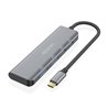 Hub USB Tipo-C Aisens A109-0763/ 2xUSB/ 2xUSB Tipo-C/ Gris