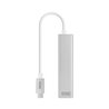 Hub USB Tipo-C Nanocable 10.03.0404/ 3xUSB/ 1xRJ45/ Gris