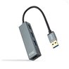 Hub USB 3.0 Nanocable 10.16.4402/ 4xUSB/ Gris