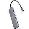 Hub USB Tipo-C Nanocable 10.16.4409/ 3xUSB/ 1xUSB Tipo-C/ Gris