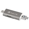 Lector de Tarjetas Externo NGS ALLY READER/ USB 2.0/ USB Tipo-C / Micro USB